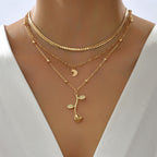 Gouden Roos Hanger Ketting