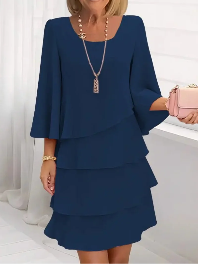 Catherine™ - Elegantes Komfort-Rüschenkleid