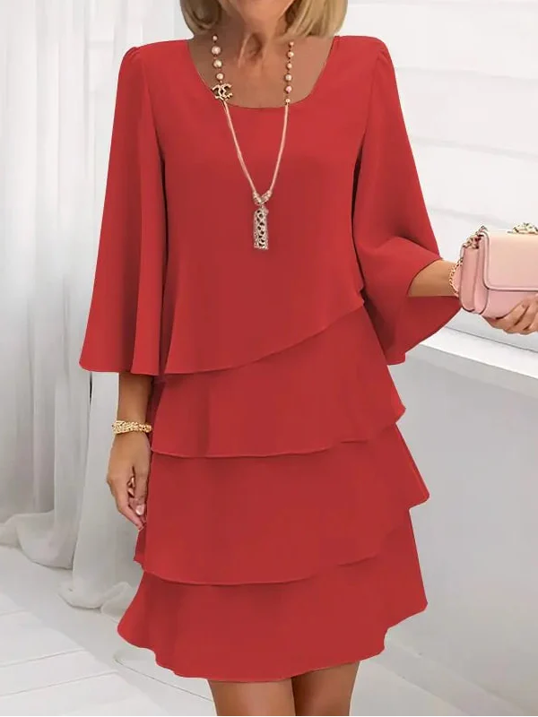 Catherine™ - Elegantes Komfort-Rüschenkleid