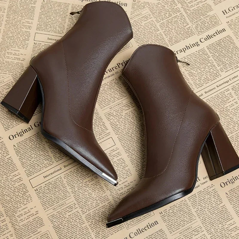 Michaela | Stiefel mit Chromspitze