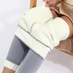 Warme winterlegging met lamswol voor dames