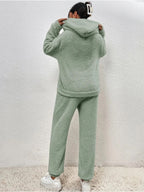 Zacht dames teddy-jumpsuit met capuchon - Zacht & Warm