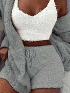 Kuschelige, weiche Damen Pyjama Set mit verschiedenen Farben