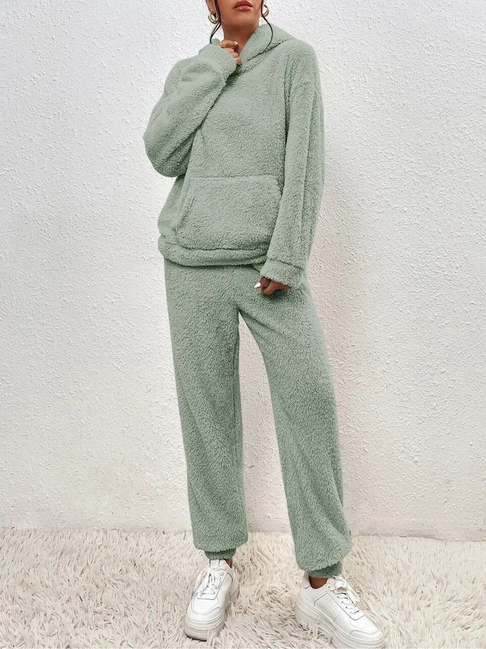 Zacht dames teddy-jumpsuit met capuchon - Zacht & Warm