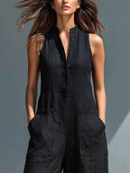Lotte™ - Ärmelloser minimalistischer Jumpsuit