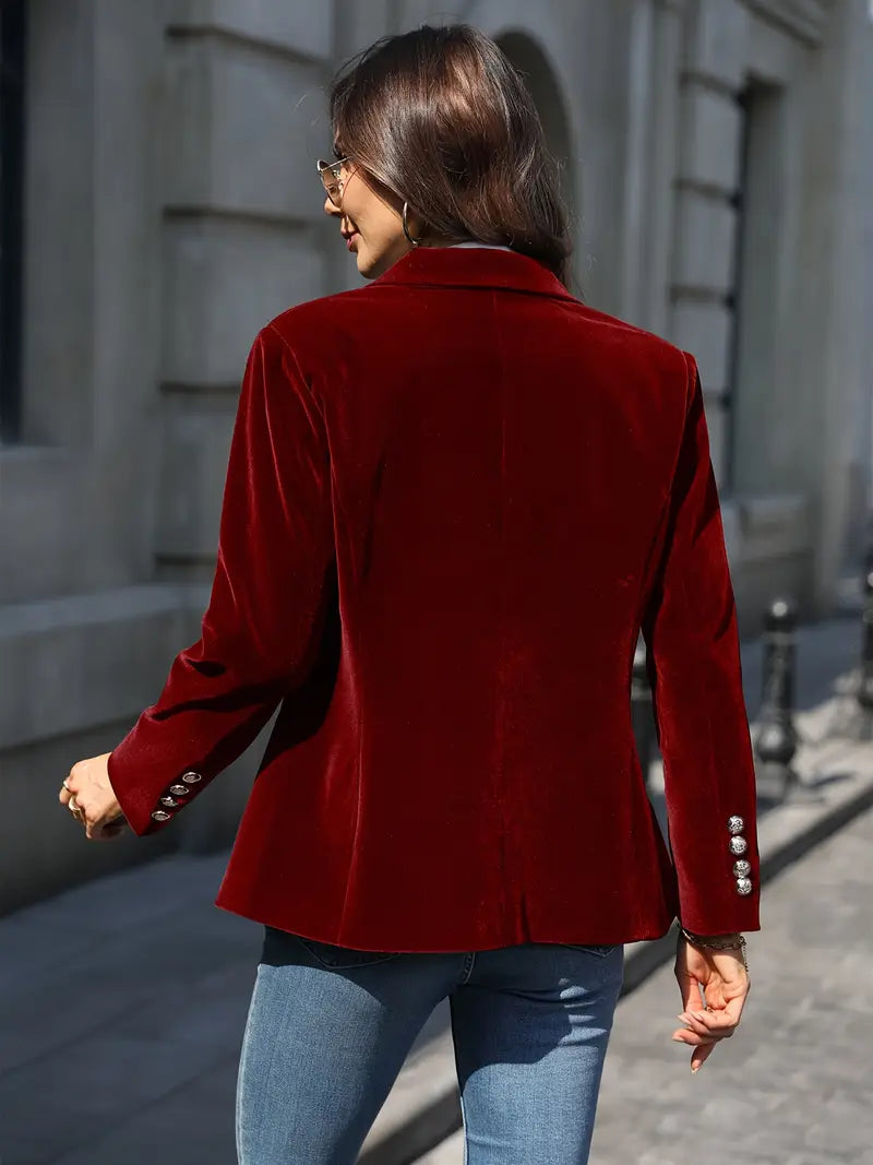 Isla - Elegante fluwelen blazer
