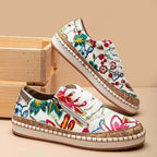 Oluchi™ Orthopedische Sneakers met Ritssluiting en Bloemenpatroon