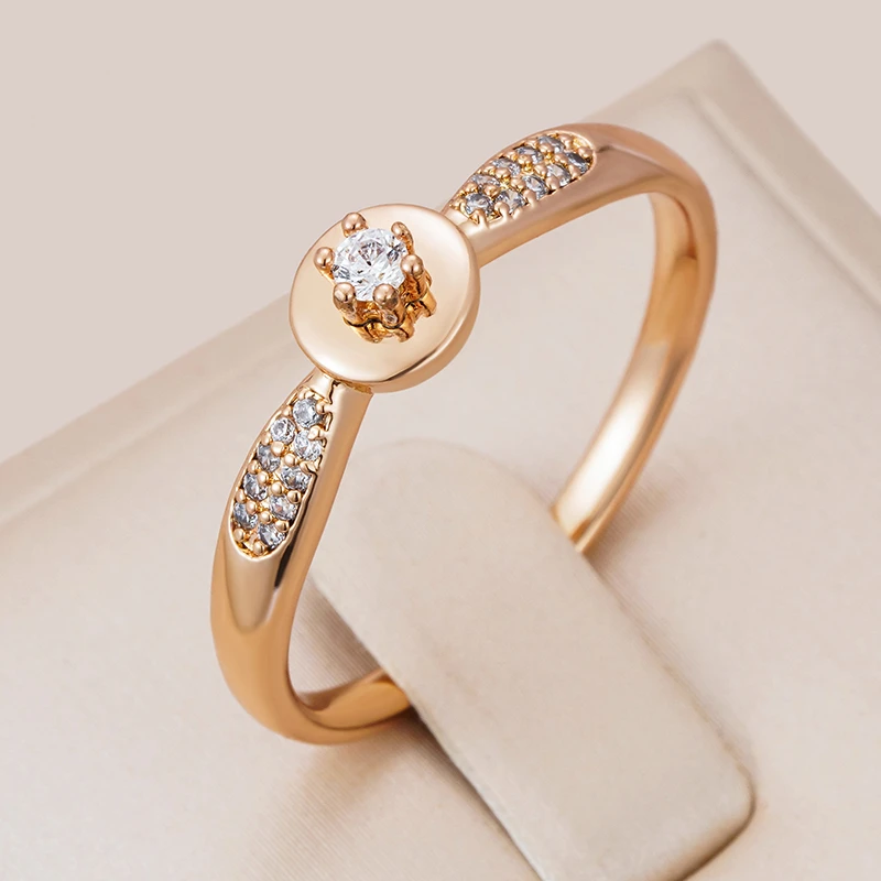 Zirkonia ring in goud