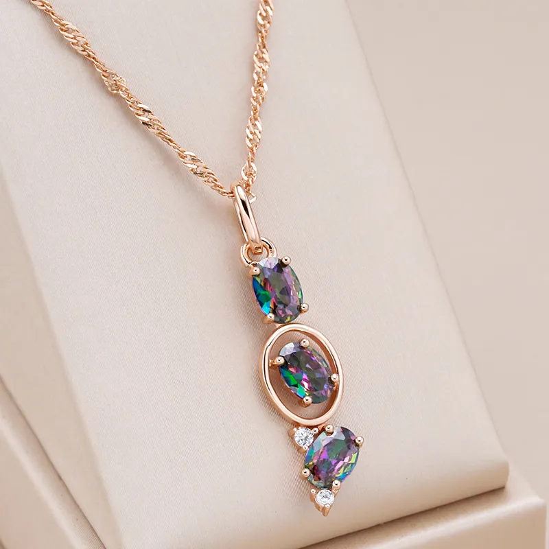 Elegante veelkleurige ketting