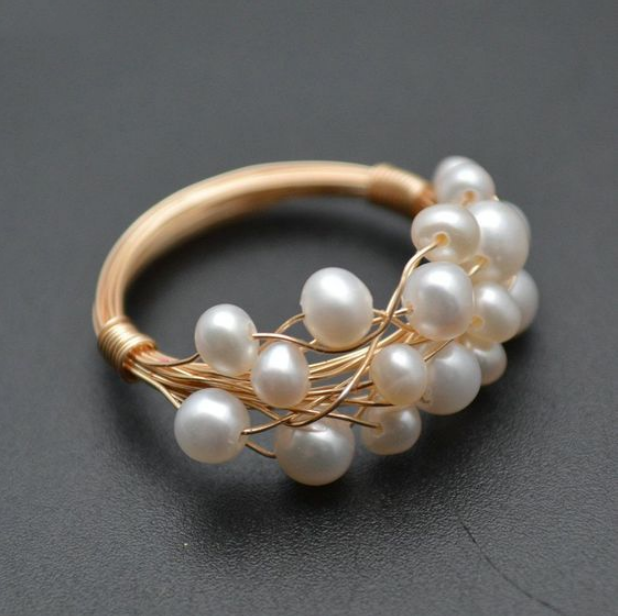 Vintage Parelnest Ring