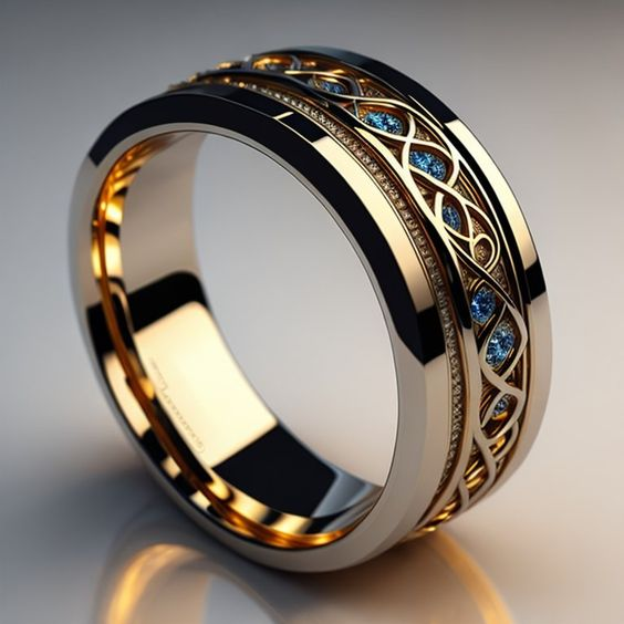 Gouden Vintage Oneindigheidsring