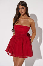 Eris - Minikleid mit Rückenschleife