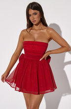 Eris - Minikleid mit Rückenschleife