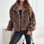 Leona - Luxus Leopardmantel
