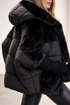 Detail shot of Yohan - Patchwork-Puffer mit Kapuze