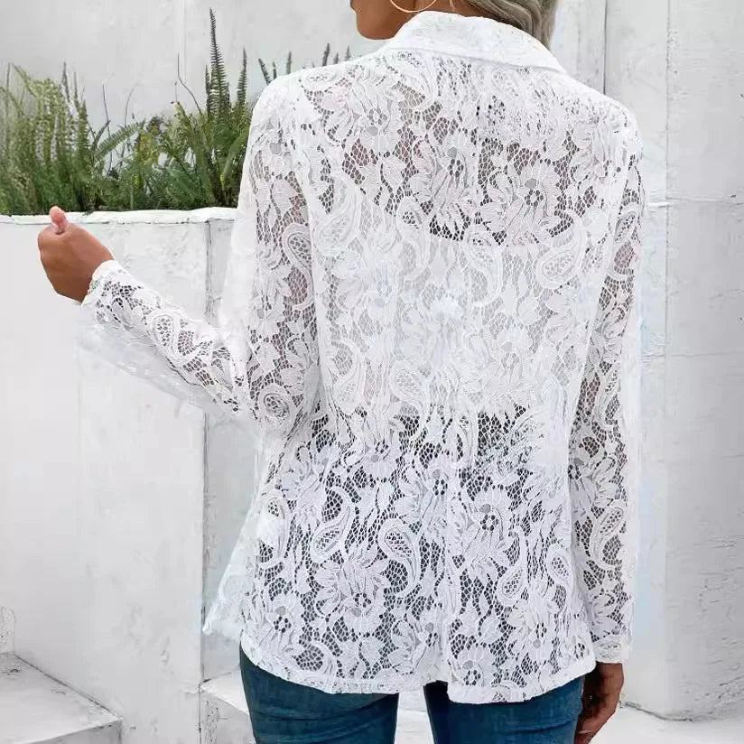 Lucienne -  Eleganter Damenblazer mit Spitze