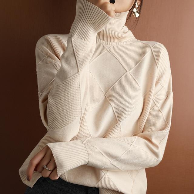 Cozy Rollkragenpullover
