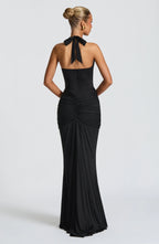 Graces - Gedrapeerde jersey maxi-jurk
