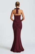 Graces - Gedrapeerde jersey maxi-jurk