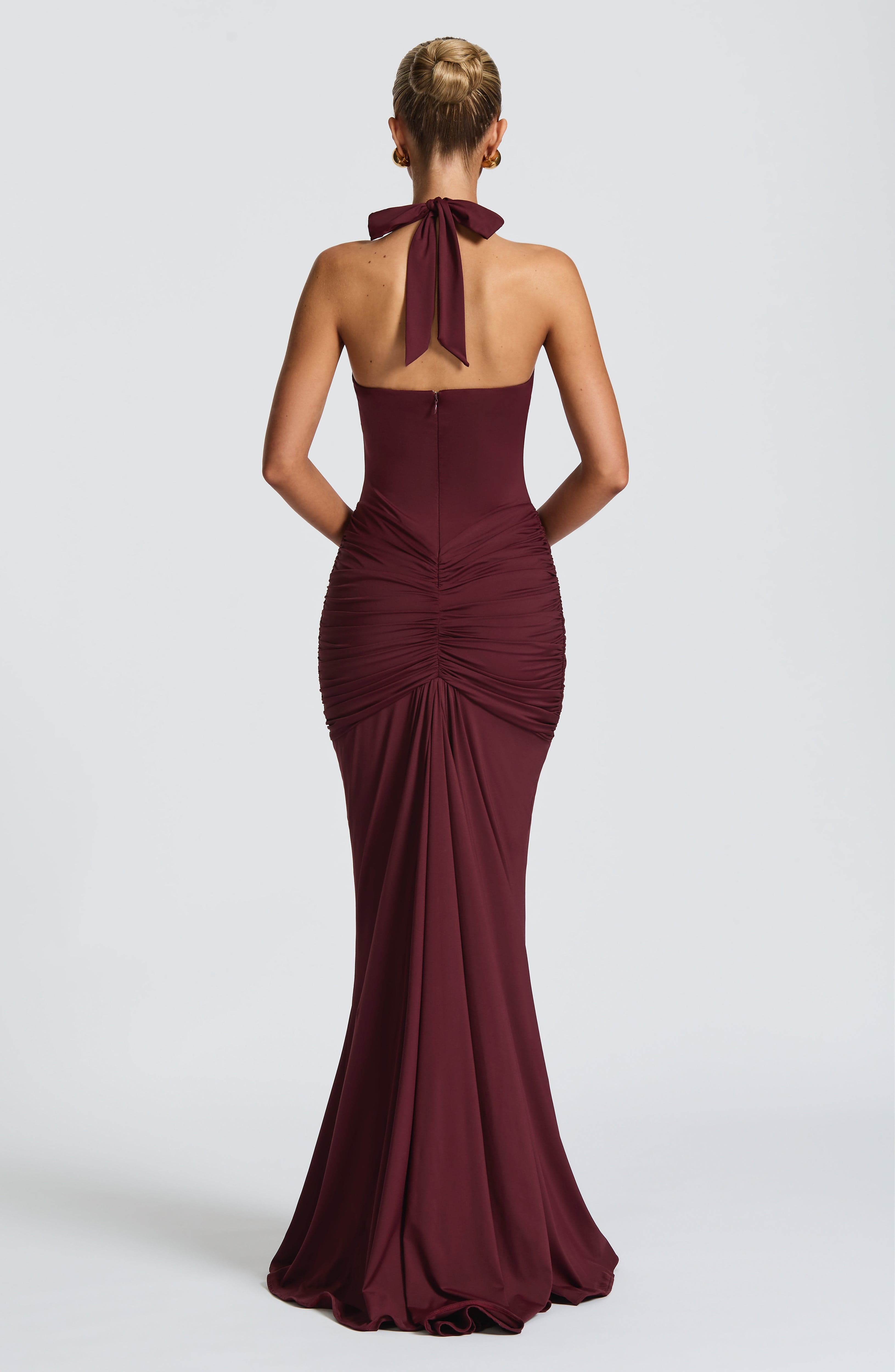 Graces - Gedrapeerde jersey maxi-jurk