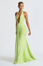 Graces - Gedrapeerde jersey maxi-jurk
