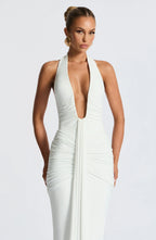 Graces - Gedrapeerde jersey maxi-jurk