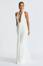 Graces - Gedrapeerde jersey maxi-jurk