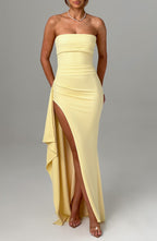 Bia - Maxikleid – Zitrone